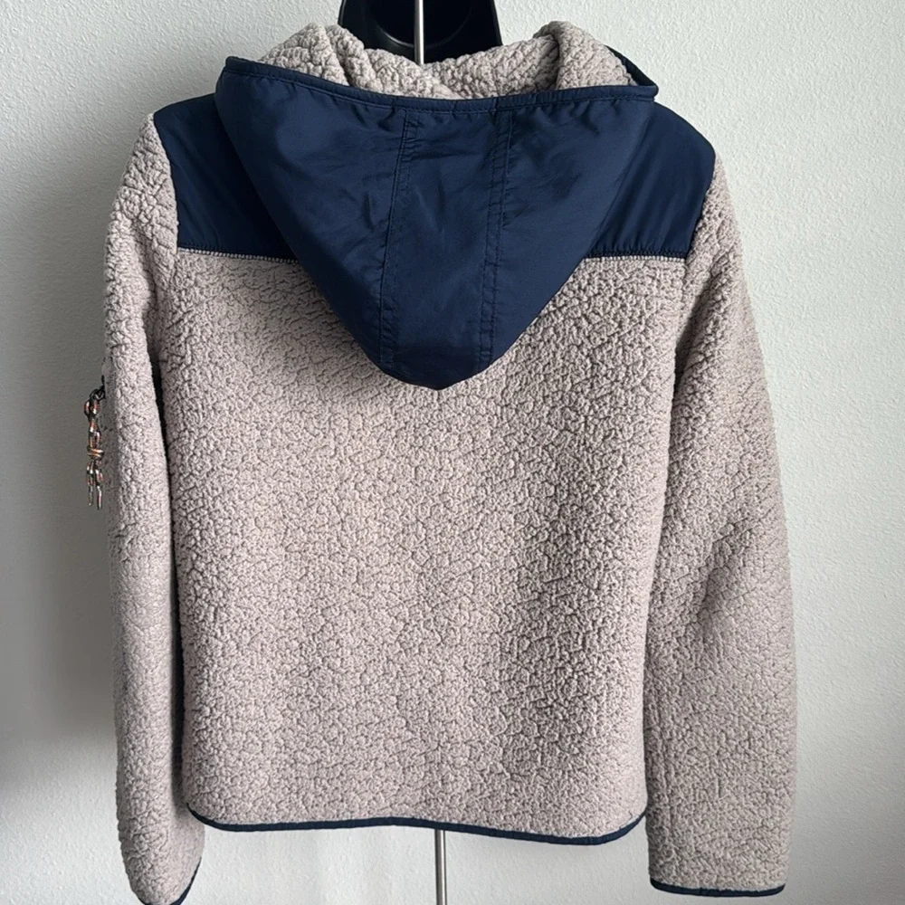 Prince & Fox Sherpa Fleece Zip-Up Hoodie Jacket - Size M - Picture 3 of 7